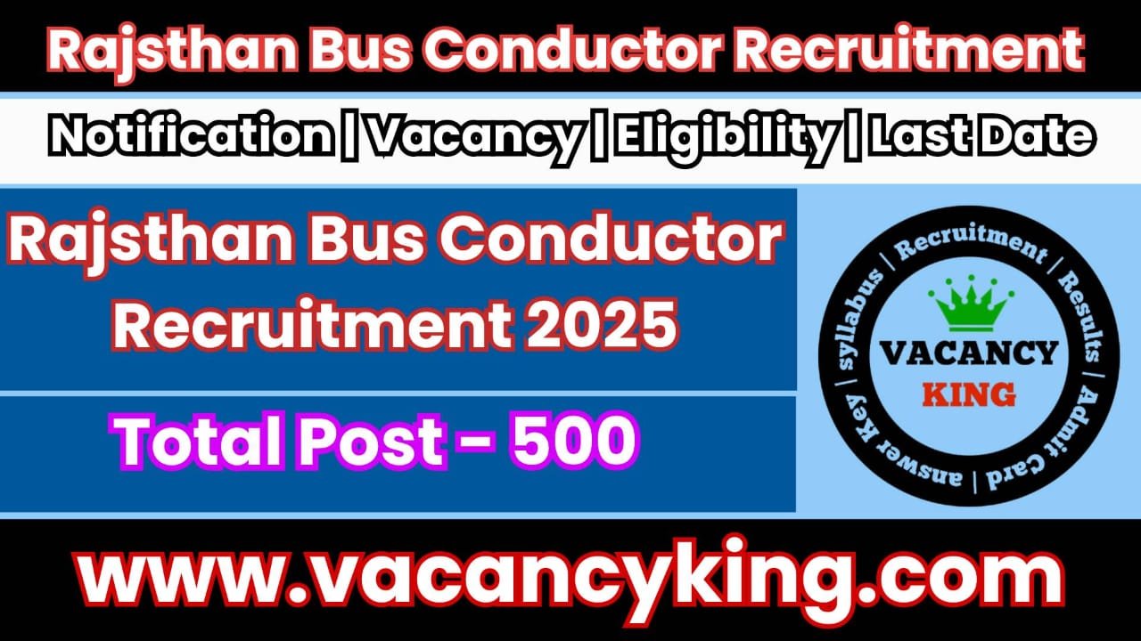 Rajasthan Bus Conductor Recruitment 2025