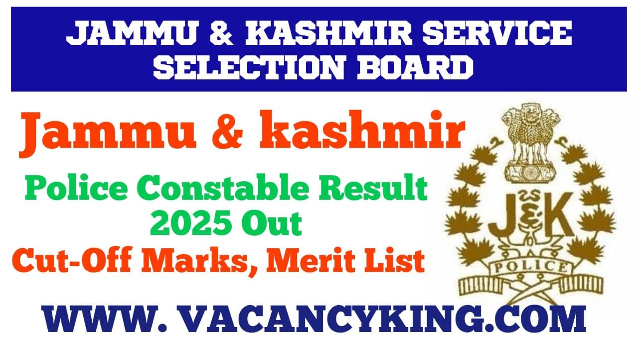 JK Police Constable Result 2025