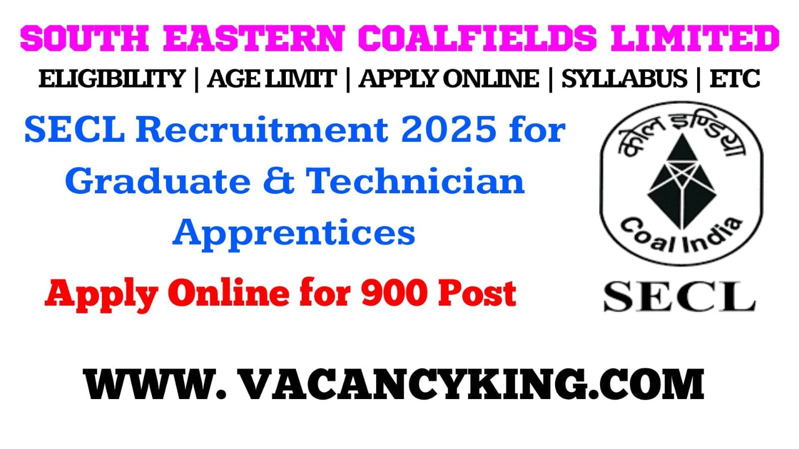 SECL Apprentice Recruitment 2025