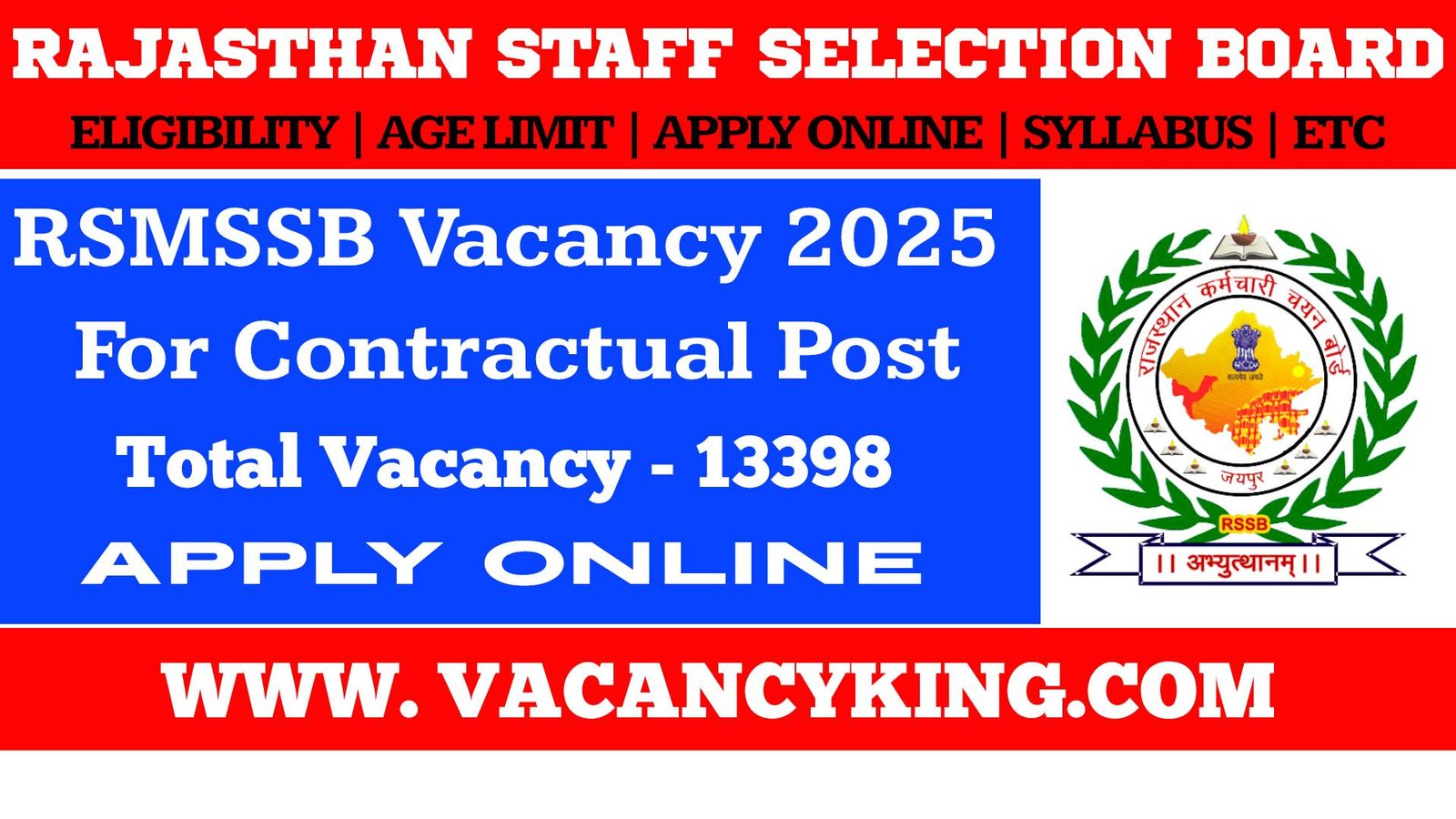 RSSB NHM and RajMES Recruitment 2025