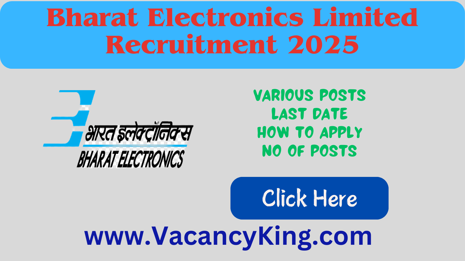 BEL Recruitment 2025 for Trainee Engineer & Project Engineer